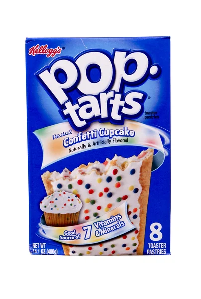 Box of Confetti Cupcake Pop Tarts — Stock Photo, Image