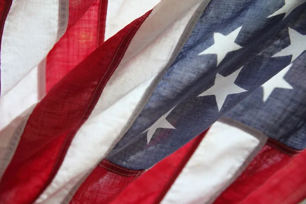 Bandeira americana muito antiga — Fotografia de Stock