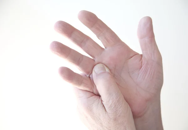 酸痛的手指 — 图库照片