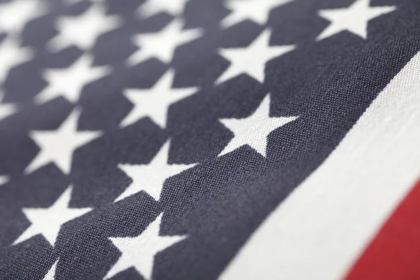 Närbild amerikanska flaggan — Stockfoto