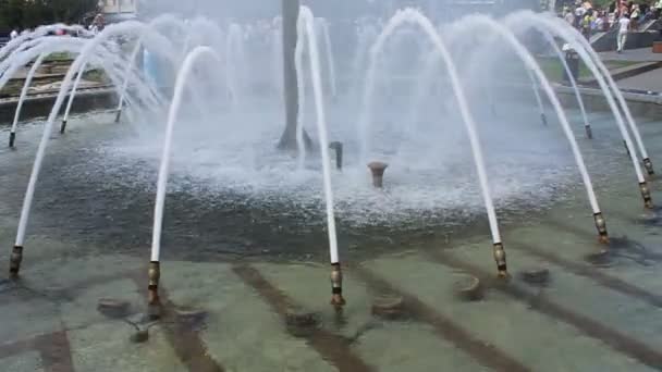 Fontana della città — Video Stock