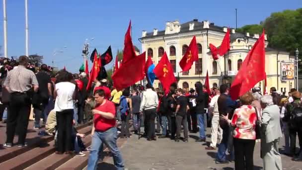 Politisches Treffen der Kommunisten — Stockvideo