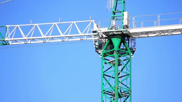 Bygga crane — Stockvideo