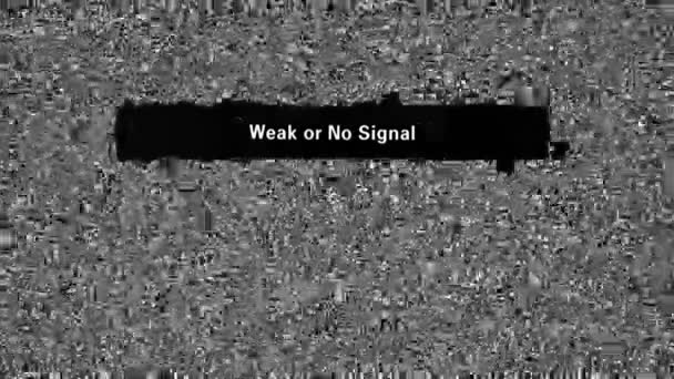 Geen signaal — Stockvideo