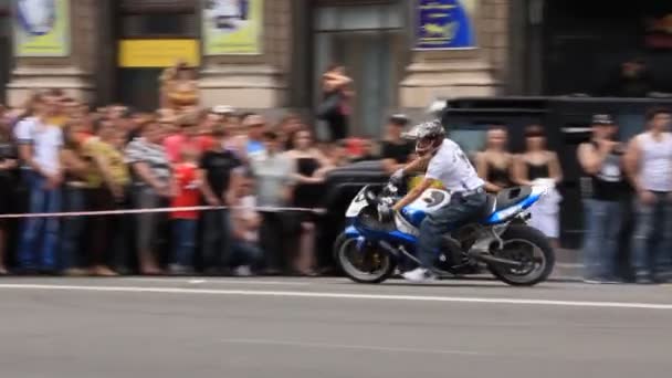 Motocicleta show — Vídeo de Stock