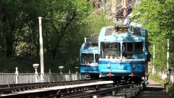 Cable railway — Stock Video