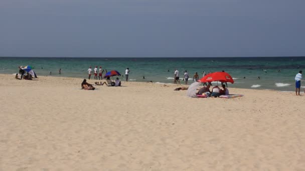 Beach sousse — Stok video