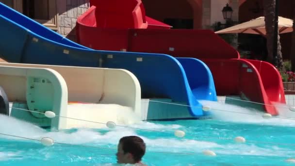 Aquapark — Stockvideo