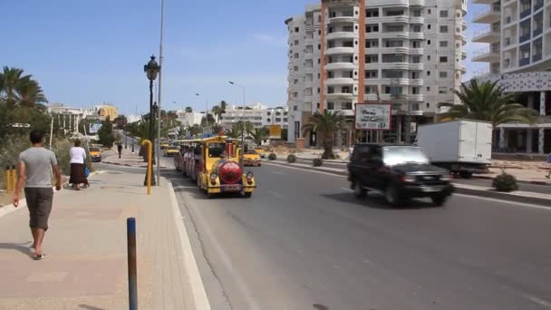 苏斯，突尼斯的街 — 图库视频影像