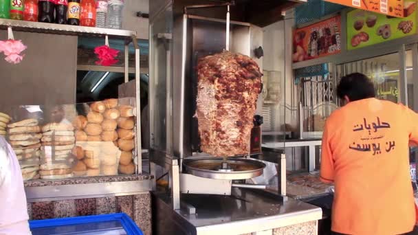 突尼斯快餐食品站 — 图库视频影像