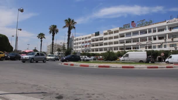 Straße in der Sousse, Tunesien — Stockvideo