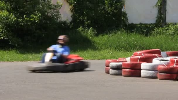 Karting — Vídeos de Stock