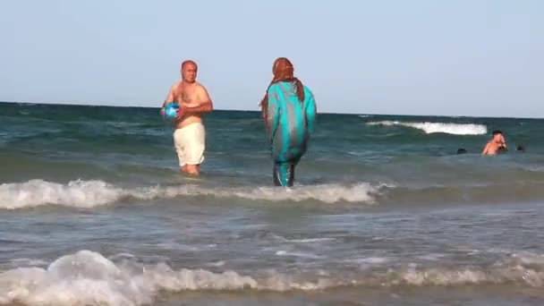 Stranden i Tunisien — Stockvideo