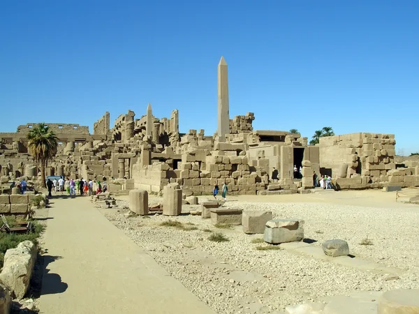 Karnaki templom - ősi templom, Luxor, Egyiptom, Afrika — Stock Fotó