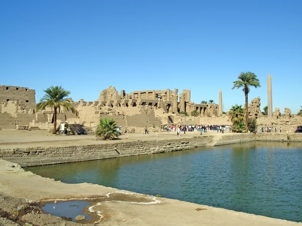 Karnak - antico tempio d'Egitto, Luxor, Africa — Foto Stock