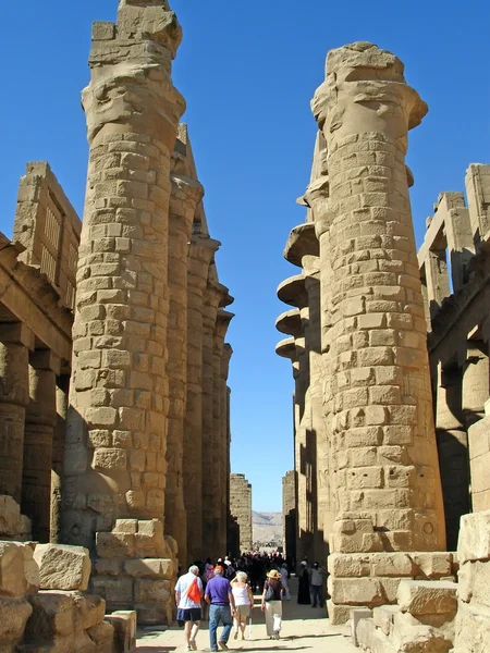 Karnak - oude tempel van Egypte, luxor, Afrika — Stockfoto