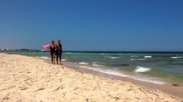 Playa en Sousse — Vídeo de stock