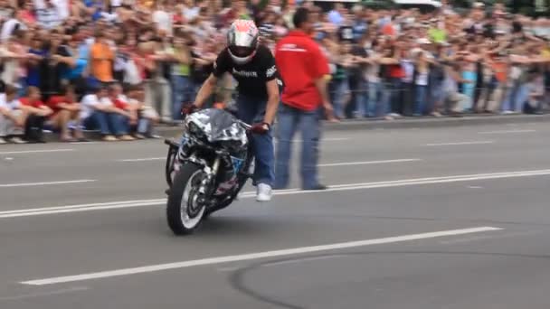 Motocicleta show — Vídeo de Stock