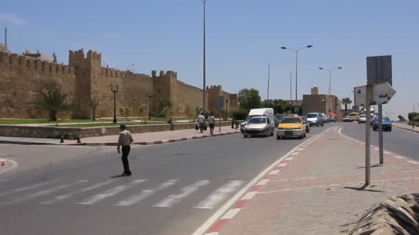 Calle en Sousse, Túnez — Vídeo de stock