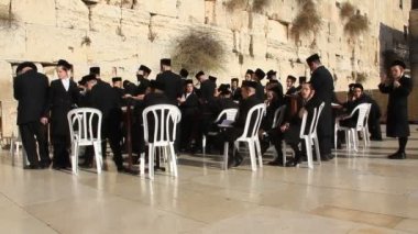 Ağlama duvarı. Batı duvarı. Yahudilerin ağlama bir yer