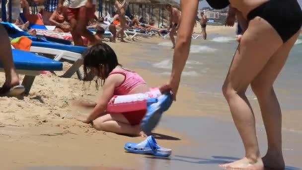 Beach in Tunisia — Stock Video