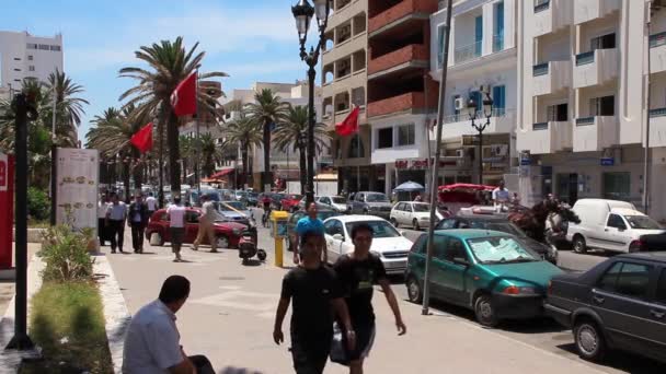 Sousse stad i Tunisien — Stockvideo