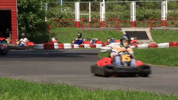 Karting — Vídeos de Stock