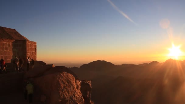 Гора Синай. Схід сонця — стокове відео