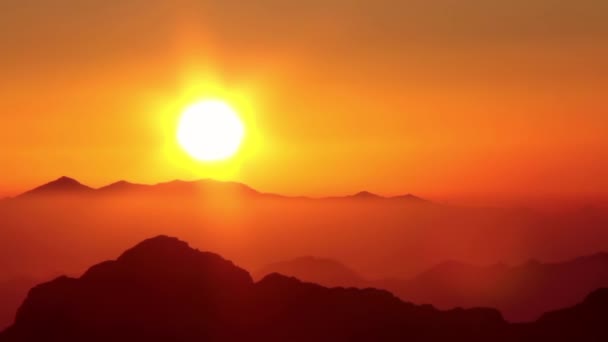 Berget sinai. Sunrise — Stockvideo