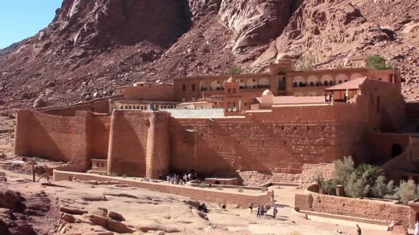 Monasterio de Santa Catalina. Península del Sinaí. Egipto — Vídeos de Stock