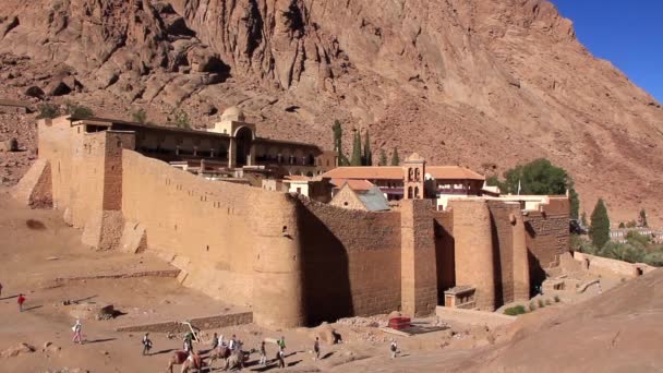 Szent Katalin-kolostor. Sínai-félsziget. Egyiptom — Stock videók