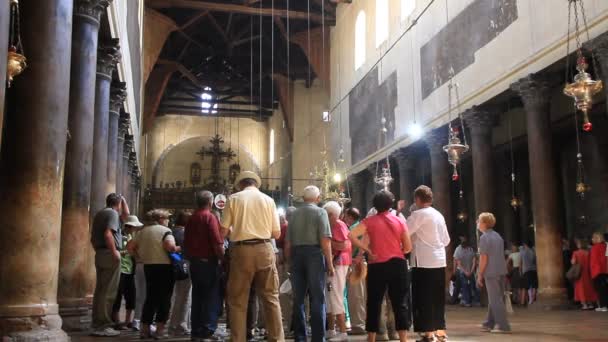 Bethlehem, İsrail doğuş Kilisesi — Stok video