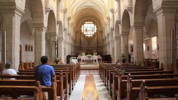 Födelsekyrkan i Betlehem, israel — Stockvideo