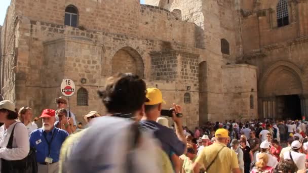嘆きの壁。嘆きの壁。ユダヤ人の嘆きの場所 — ストック動画