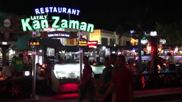 Vida nocturna en Sharm El Sheikh, Egipto — Vídeo de stock