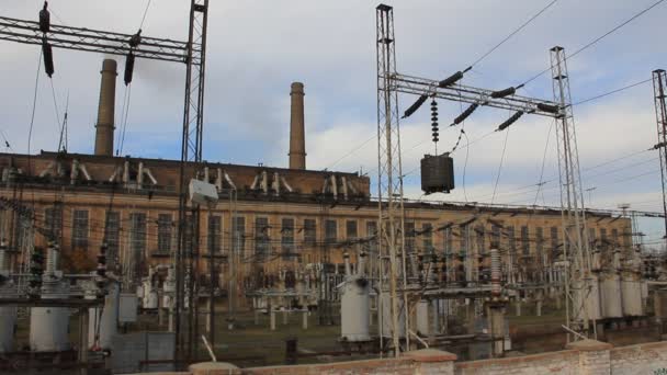 Central eléctrica de calor — Vídeo de stock