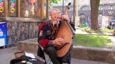 oude gratis Kozakken. Bandura speler