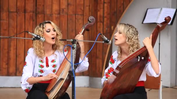 Canción folk ucraniana — Vídeo de stock