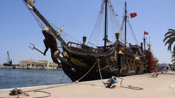 Puerto de Sousse, Túnez — Vídeos de Stock