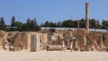 Tunus antik Kartaca Harabeleri