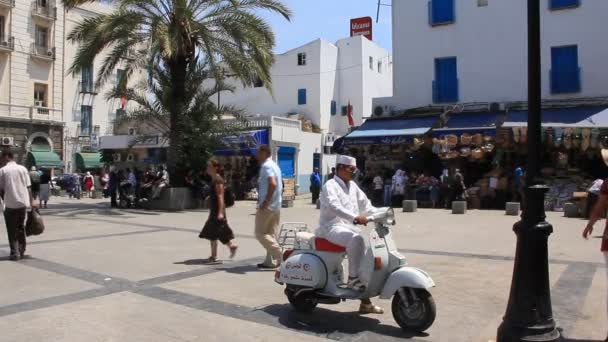 Straße in Sousse, Tunesien — Stockvideo