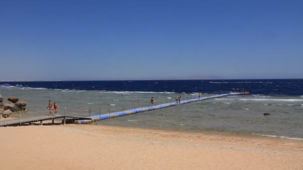 Stranden i Tunisien — Stockvideo