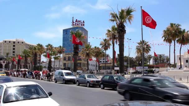 Rua em Sousse, Tunísia — Vídeo de Stock