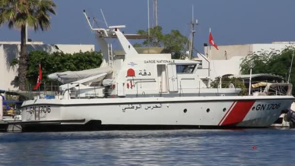 Port el kantaoui, sousse, tunesien — Stockvideo