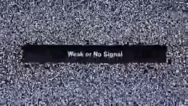 Kein Signal — Stockvideo