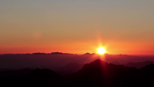 Moses Mountain. Sinai Peninsula. Egypt — Stock Video