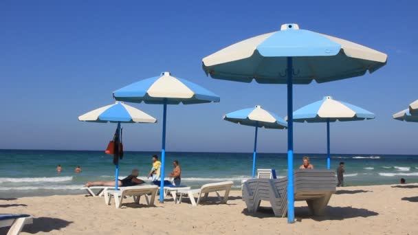 Playa en Túnez — Vídeos de Stock