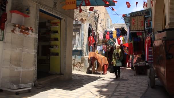 Bazar orientale in Tunisia — Video Stock