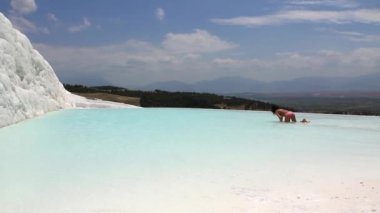Pamukkale - güneybatı Türkiye'de pamuk Kalesi denizli ili