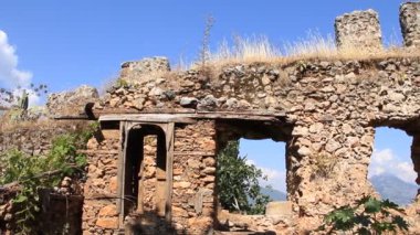 eski kalıntılar kale duvarı alanya, Türkiye